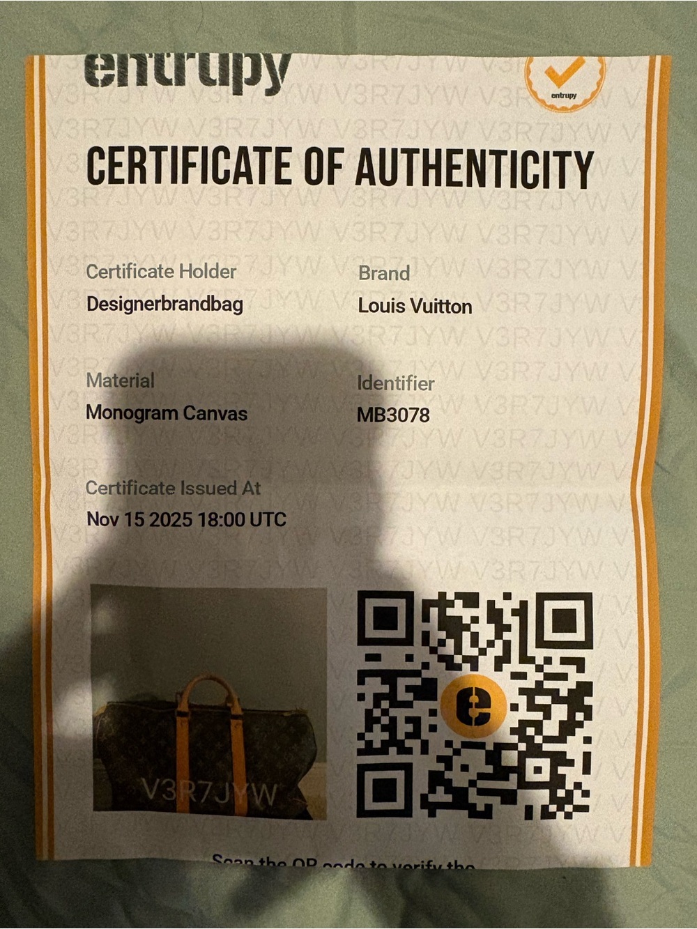 Louis Vuitton Keepall 45- Monogram Travel Duffel in Brown and Tan - Picture 2 of 7